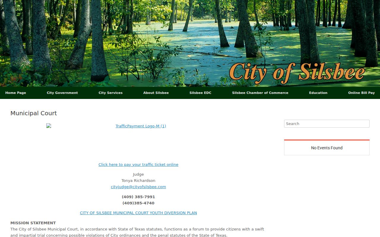 Hardin County court record information for Silsbee Municipal Court